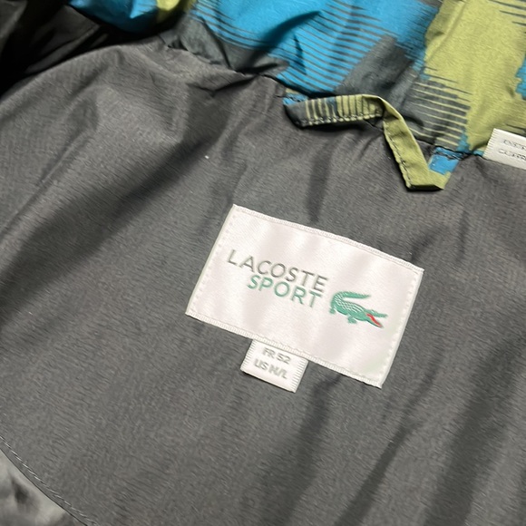 NEW Mens Lacoste Quilted Printed Puffer Jacket, SIZE MEDIUM / LARGE - Picture 6 of 6